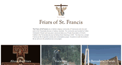 Desktop Screenshot of friarsofstfrancis.org