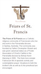 Mobile Screenshot of friarsofstfrancis.org